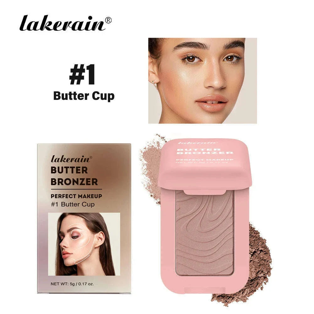Butter Blush Single Color Matte Natural Cheek Tint Waterproof Face Contouring Cosmetics Blush Powder Face Soft Female Makeup