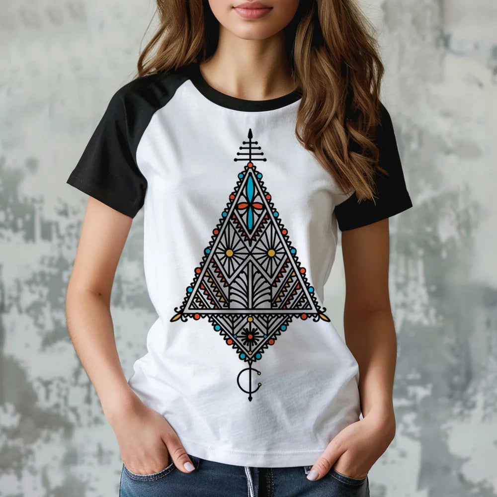 Amazigh t-shirts women Y2K t shirt female funny clothing