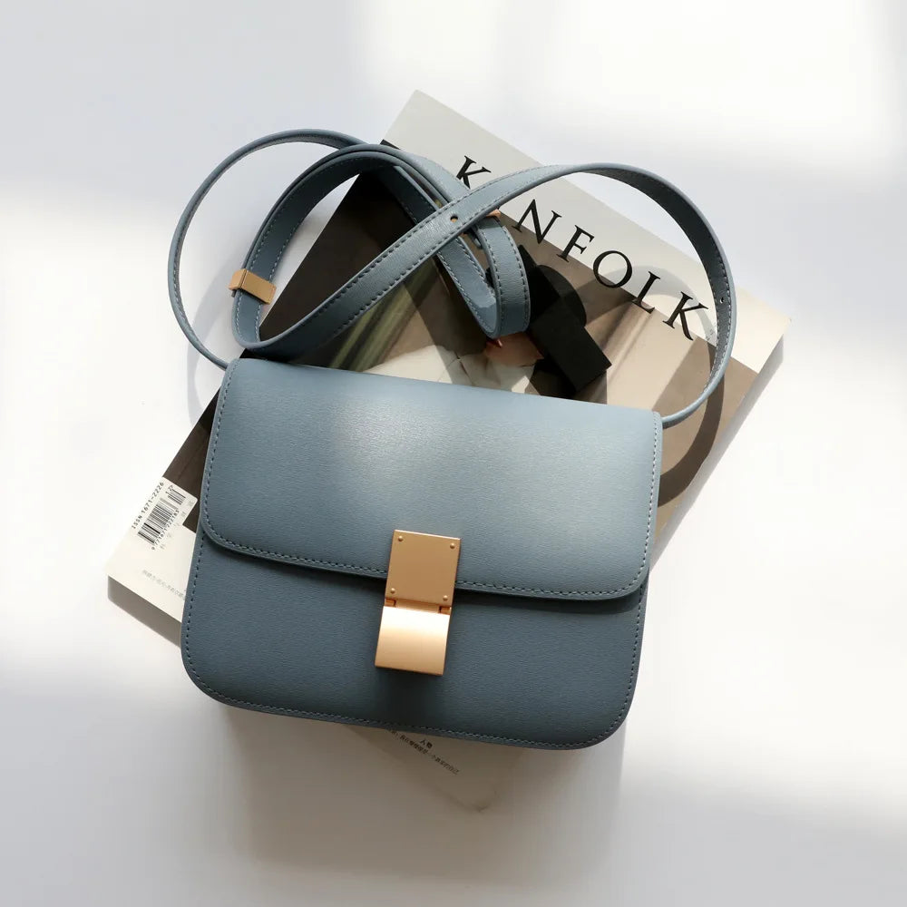 UBELLIN Large Women Handbag Bag Single Flap Lock Fashion Interior Compartment Solid Luxury Shoulder Bags Handbags 2024 - Kimlud