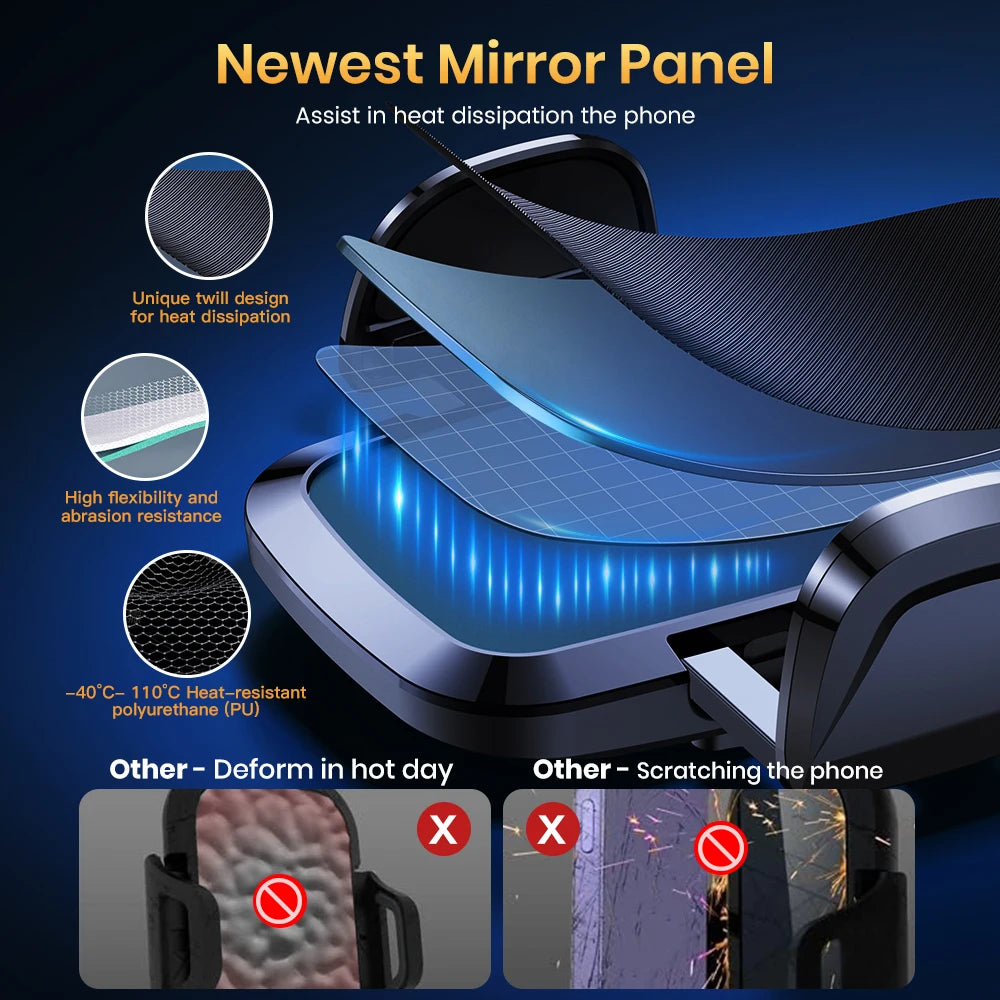 TOPK Universal Car Phone Holder for Air Vent Suction Cup Dashboard Hands Free Cell Phone Mount for Car truck for All...