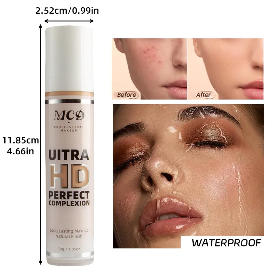 9 Shade Full Coverage Concealer Liquid Foundation makeup high coverage Base makeup cushion Foundation cream Natural...