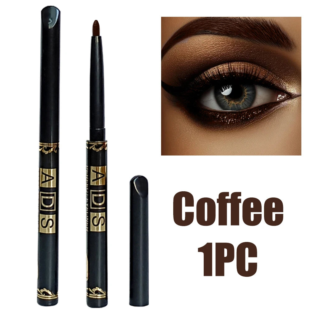 2Pcs Waterproof Black Brown Eyeliner Pencils-Smudge-Proof, Long-Lasting &Beginner-Friendly Smooth High Pigmented Punk...