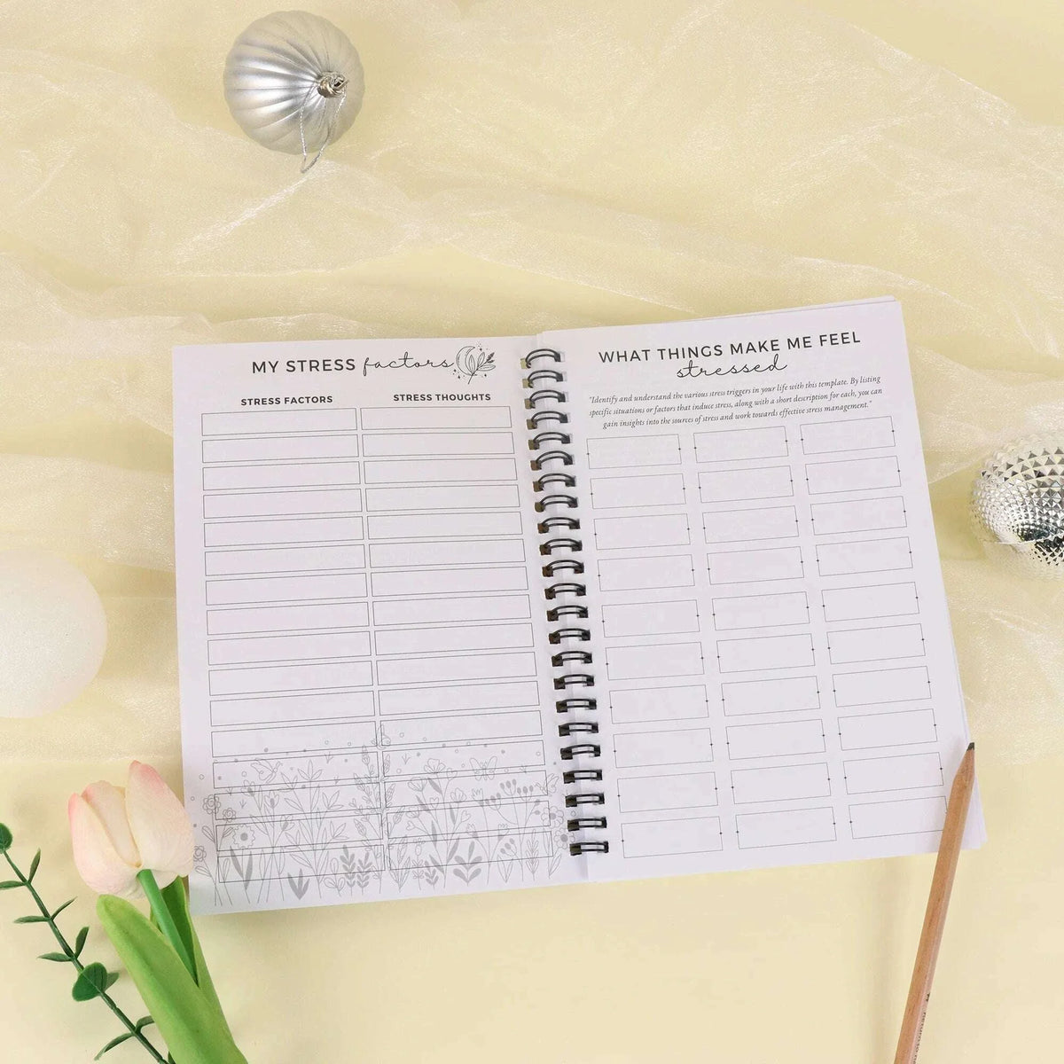 Daily Mental Health Journal Self-Care Meditation and Mood Tracking Journal for Men and Women Anxiety Relief Aid Fitness Program