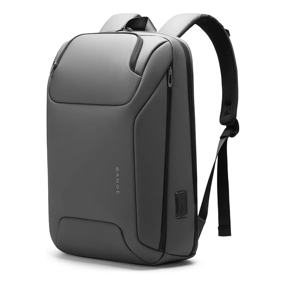 BANGE 15.6 Inch Water Resistant Travel Smart Laptop Backpack Carry On Backpack with USB Charging Port,Large Durable Computer Bag
