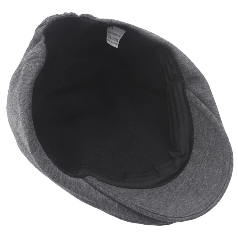 Fashion New Men's Casual Newsboy Hat Flat Cap Winter And Autumn Retro Beret Hat Wild Casual Hats Octagonal Cap Winter...