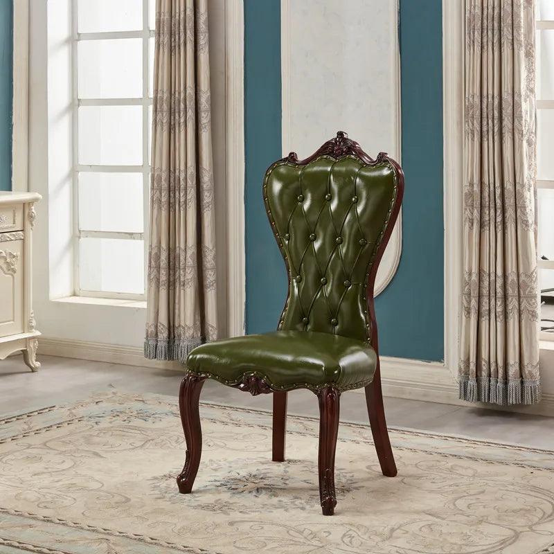 European Light Luxury Chairs Simple Solid Wood Party Unusual Adult Restaurant Chairs Design Comfy Lounge Stoel Home Furniture - Kimlud