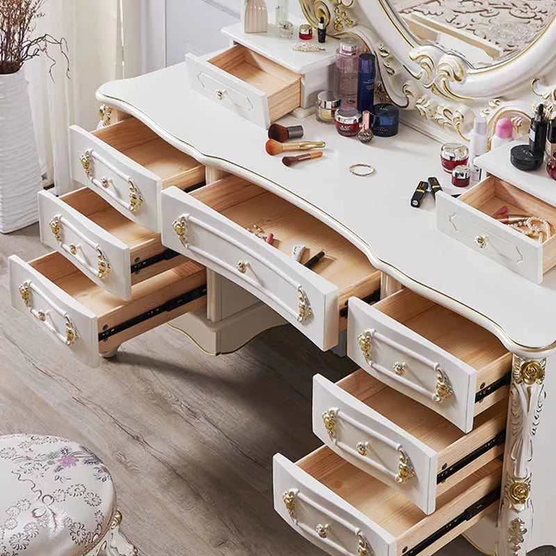Modern Box Drawers Dresser Eithe Bedroom Girl Large Luxury White Dressing Table Makeup Living Room Comoda Pra Quarto...