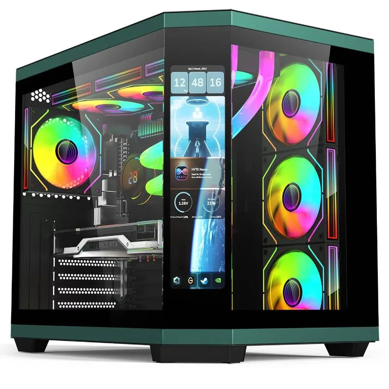 Manufacturer computer accessories supply game computer shell tower wholesale custom logo computer case with LCD screen
