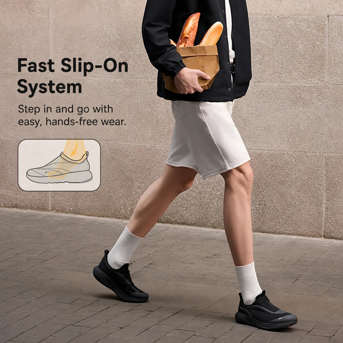 Li-Ning Men's SOFT GO 3 SLIP ON Lifestyle Shoes COMFOAM Breathable Wear-resistant Walking Shoes LiNing Casual Sneakers...