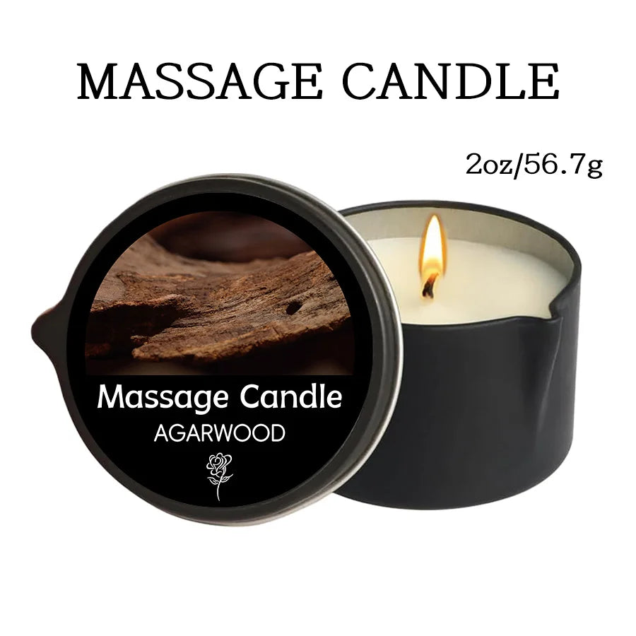 1PC Massage Oil Candles,luxury aromatherapy candles,for Stress Relief and SkinMoisturizing, SM Product Scented Candle Body Oil