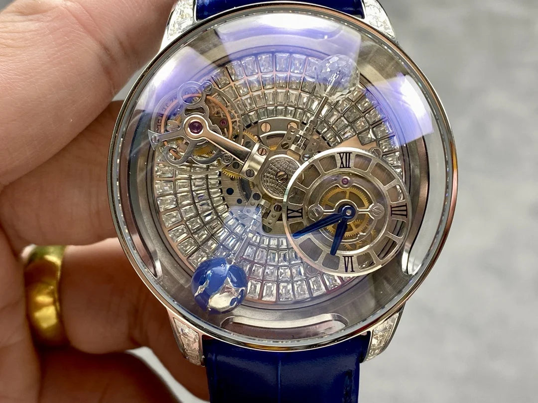 Creative Starry Sky Rotating Earth Globe Men's Automatic Mechanical Watch | Kimlud Mid Range Monitor