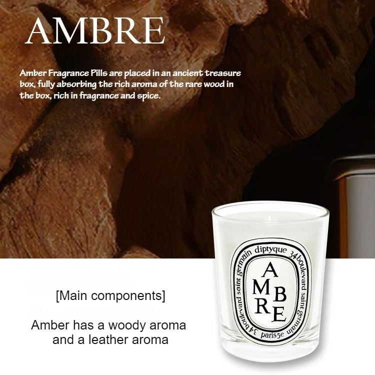 70g Classic Aromatherapy Candle Fig Natural Plant Essential Oil Amber Scented Candle Home Tuberose Fragrance Decoration Gift