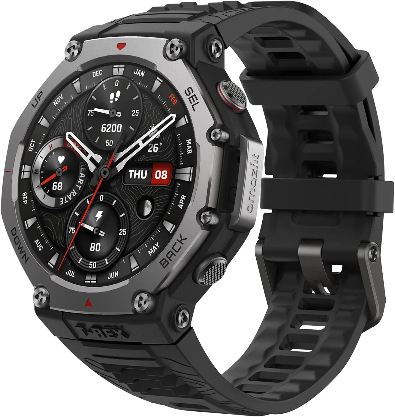 Amazfit T-Rex 3 Military Smart Watch 48mm, Fitness Watches with GPS AI 170 Sports Modes 328ft Water-Resistant for Android iPhone - Kimlud