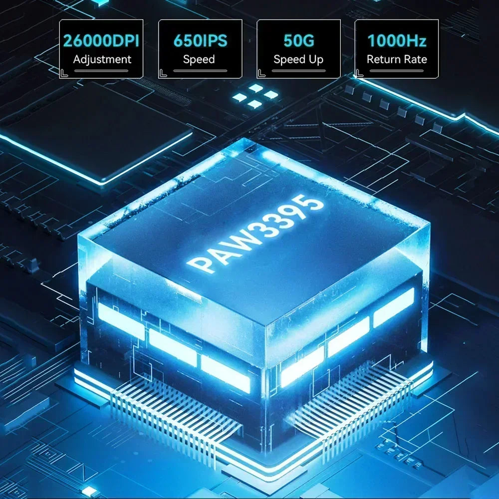 Attack Shark X3Pro X3 Wireless Mouse Lightweight PAW3395 26000dpi Tri-Mode Connection Macro Gaming Mouse for Win/Xbox/PS/Mac