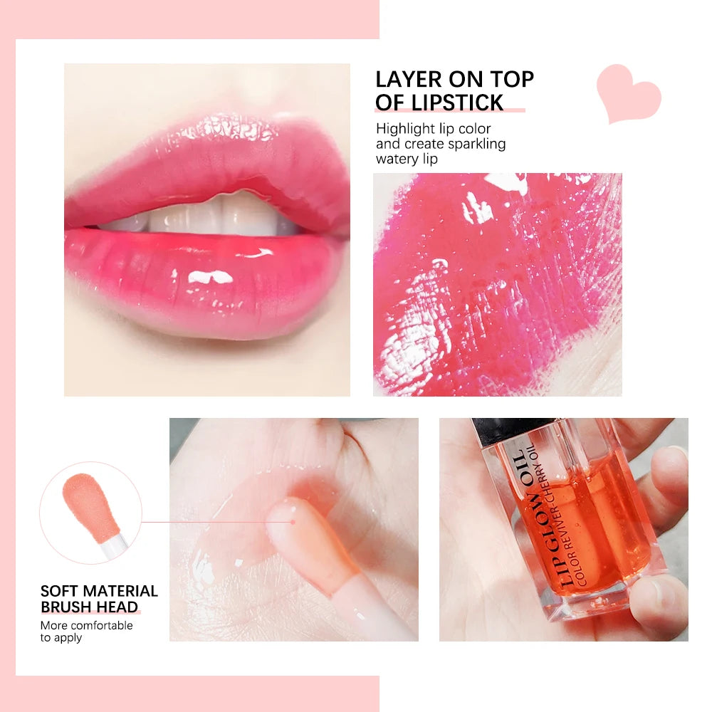 Moisturizing Lip Balm Original Lip Oil Gloss Care of the Lips Benetitnt for Lips Plumping Exfoliating Pink Plumping Gloss Oil - Kimlud