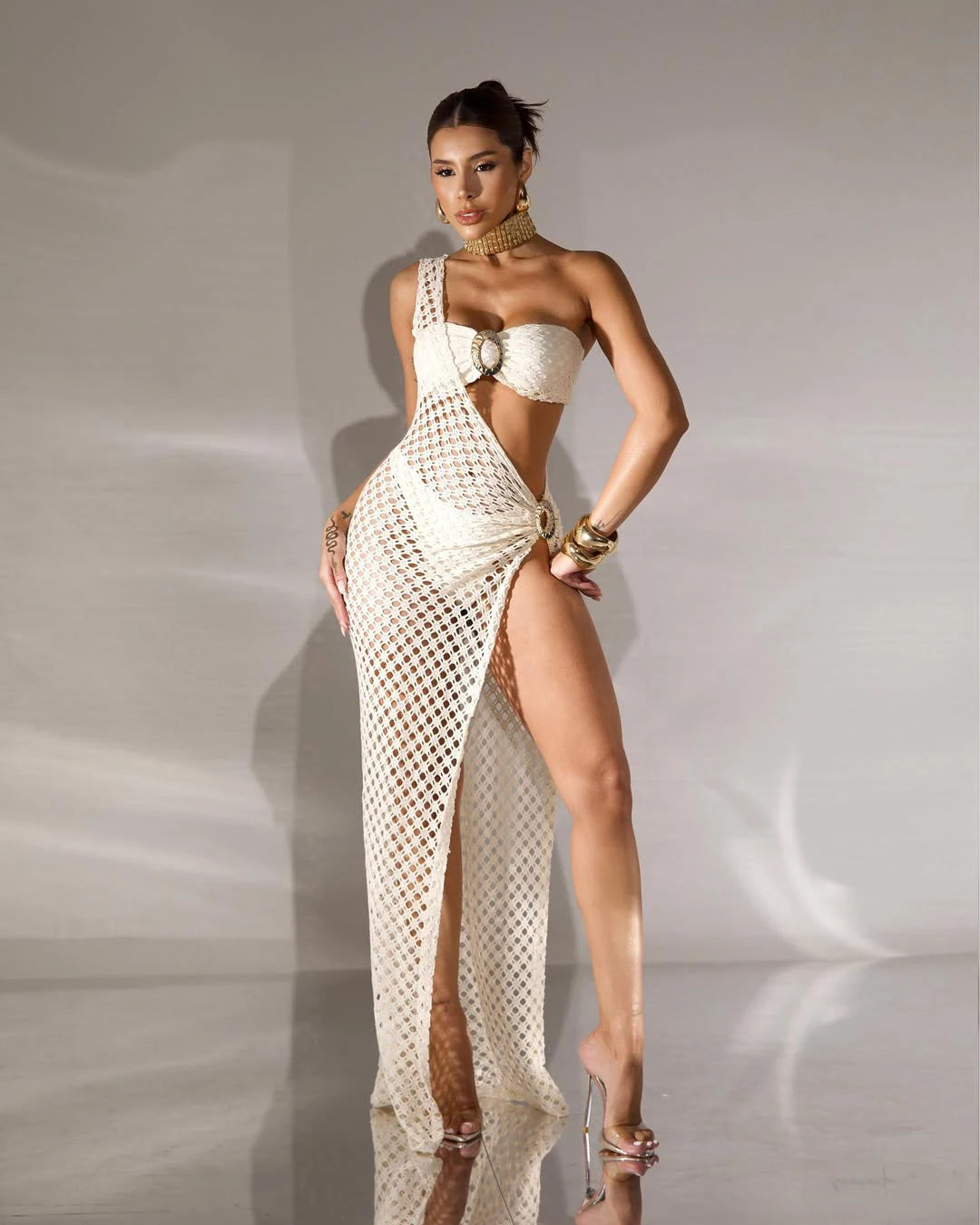 3 Pieces Bikini 2026 Sexy Women Swimsuits Female Swimwear Solid Mesh Bikini Set Biquini Swimming Suit Bathing Suit Beachwear