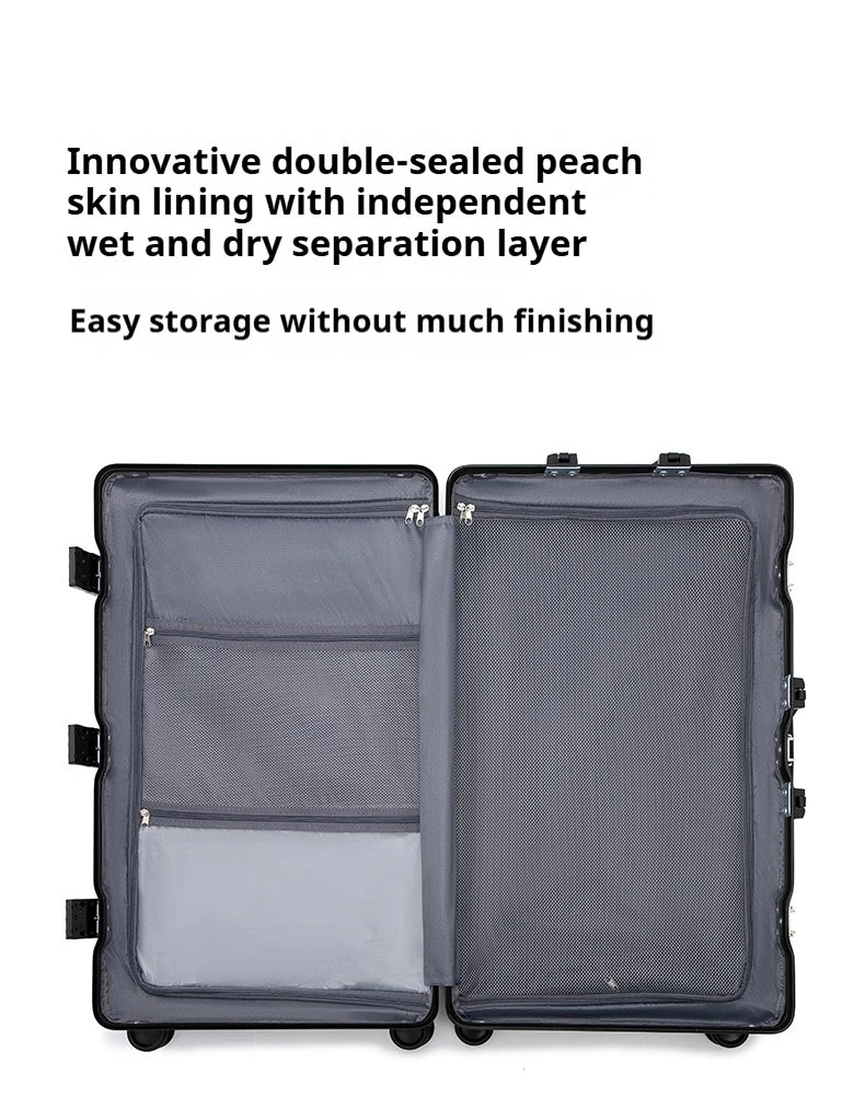 Multifunctional Suitcase Large Capacity 30inch Thickened Sturdy Aluminum Frame Travel Suitcase Trolley Case Extra Large...