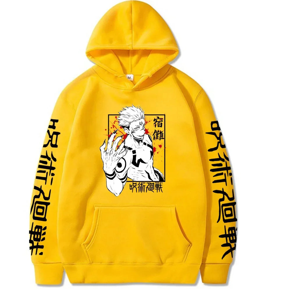 Ryomen Sukuna Hoodies Graphic Printing Sweatshirts for Fans Casual Long Sleeve Men/Women Clothing Sudaderas Hip Hop Hoody