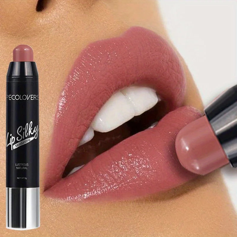 Matte Lipstick Pencil Waterproof Long Lasting Non-Stick Cup Lip Stain Tint Cosmetic Nude Lipstick Pen Makeup Maquillage