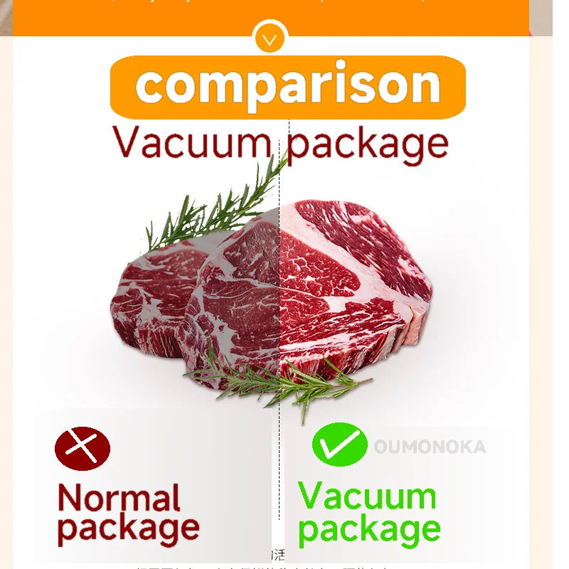 Professional Vacuum Kitchen Sealing Machine Sealer for Food Vacuumor for Products Cuisine Packaging Plastic Bag Sealant...