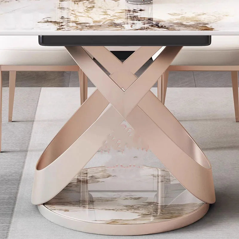 Nordic Extension Dining Table Oval Living Organiser Chair Dining Table Modern 6 Seater Muebles Para El Hogar Kitchen...