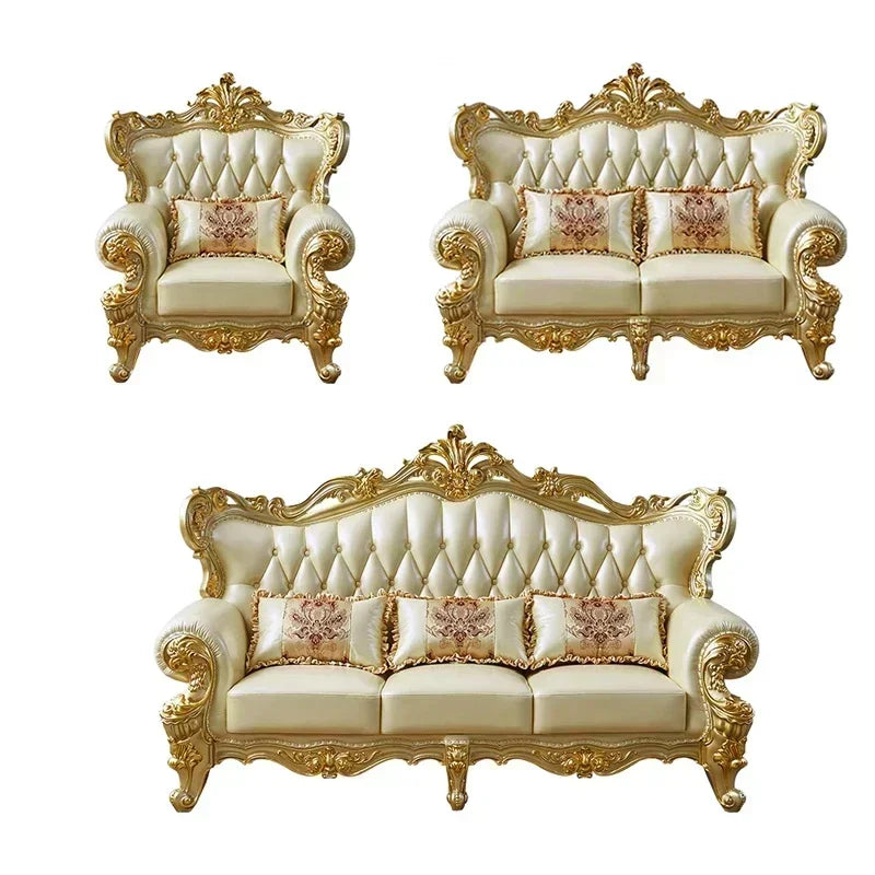 Large Filler Golden Sofas Wood Design Reclining Designer Luxury Couch Lounges Modular Nordic Canape Salon Furniture Home - Kimlud