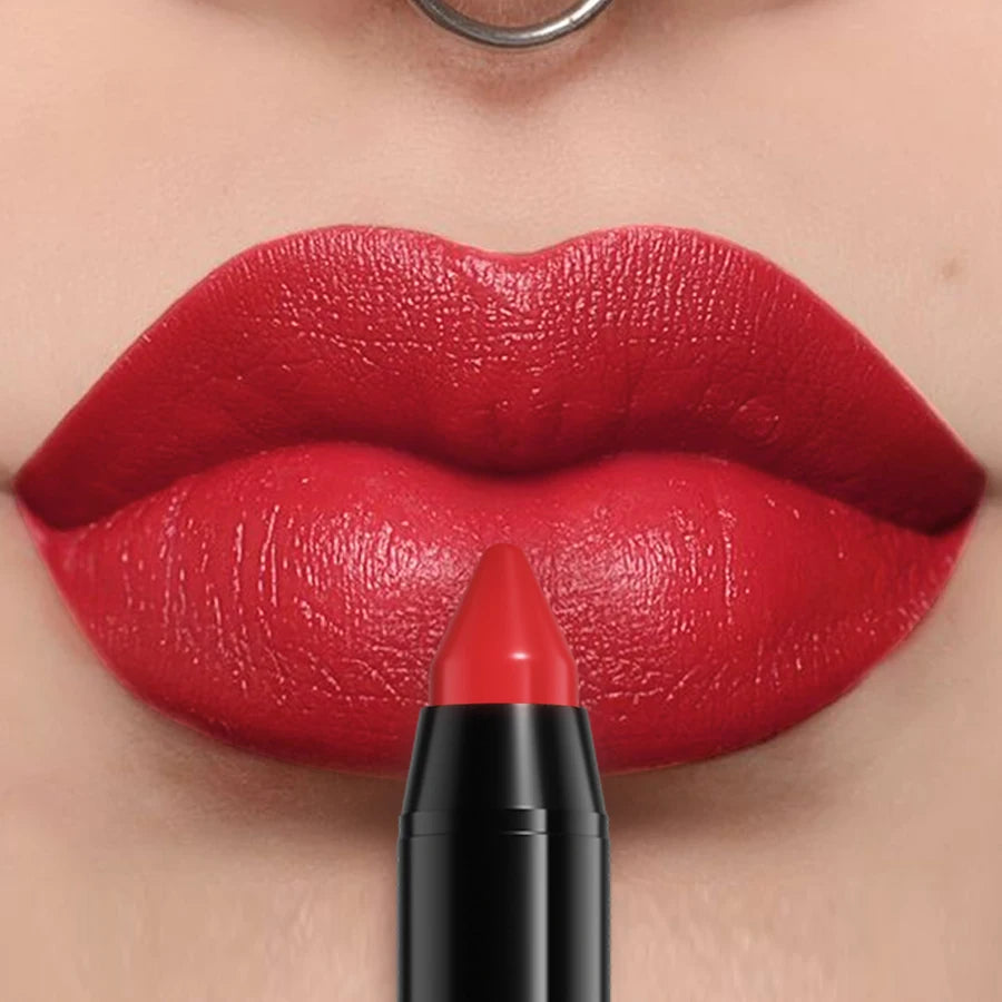 16 Color Nude Brown Lipliner Pen Waterproof Lipstick Sexy Red Matte Contour Lip Tint Lasting Lips Korean Makeup Product Lipgloss