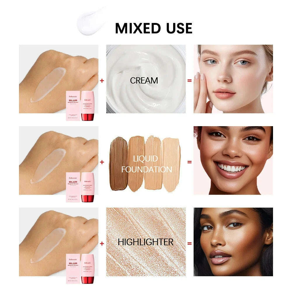 Pore Blurring Prime Base Makeup Natural Matte Make Up Create a Flawless Zero Pore Base Even Skin Tone Facial Base Cosmetics