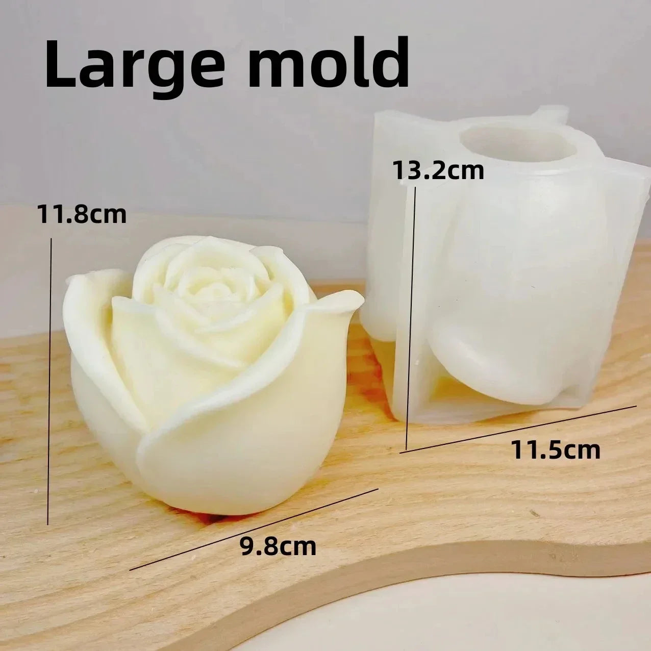 Peony Rose Bud Bouquet Candle Silicone Mold Peony Flower Clusters Candle Mould Christmas Gift Flower Bundle Resin Gypsum Molds