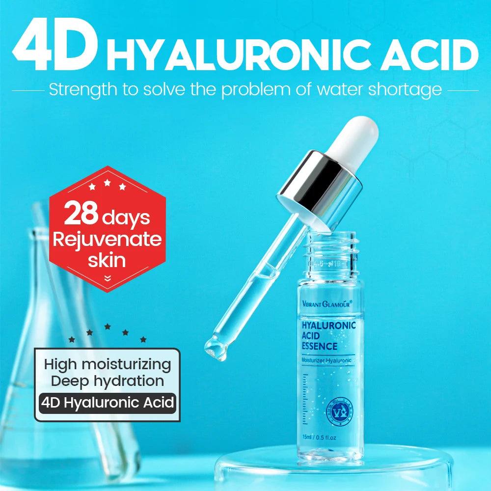 VIBRANT GLAMOR Hyaluronic Acid Facial Serum Skin Care 10PCS
