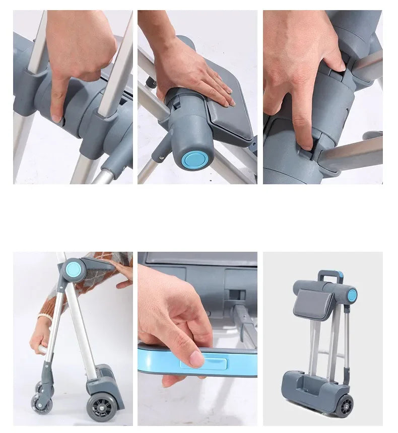 Kids Stroller Travel Suitcase Multi-function Waterproof Wear-Resistant Riding Sitting Trunk Luggage for Children |...