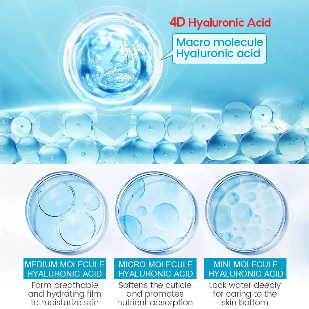 VIBRANT GLAMOR Hyaluronic Acid Facial Serum Skin Care 10PCS