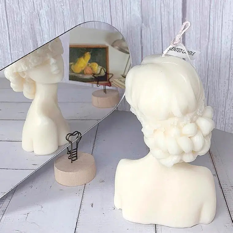 European Style Artistic Aromatherapy Candle Creative Wedding Dress Blindfolded Girl Design Aromatherapy Candle Birthday Gift