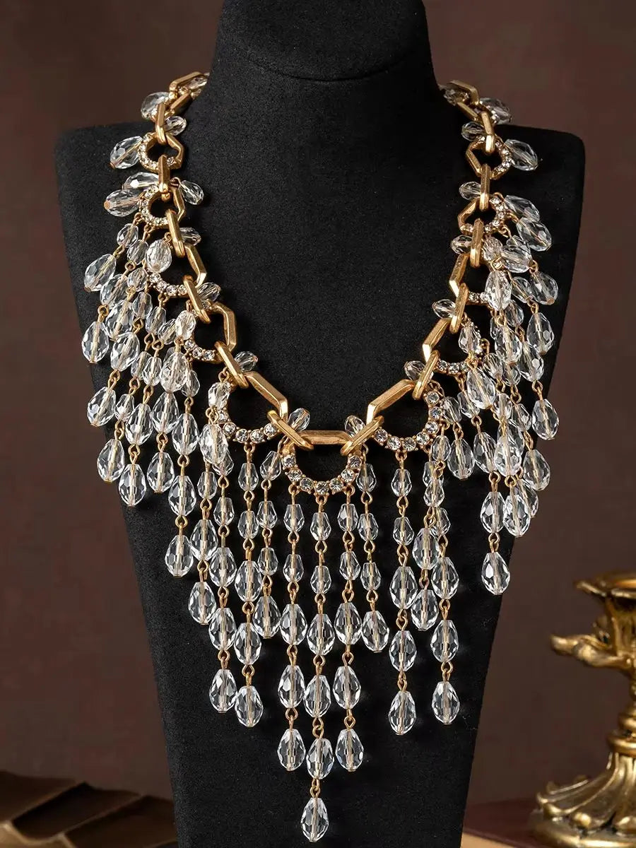 Vintage Second-Hand Necklace Made of Various Resin Beads in a Beach Vacation Style, an Accessory for Attending Banquets,...