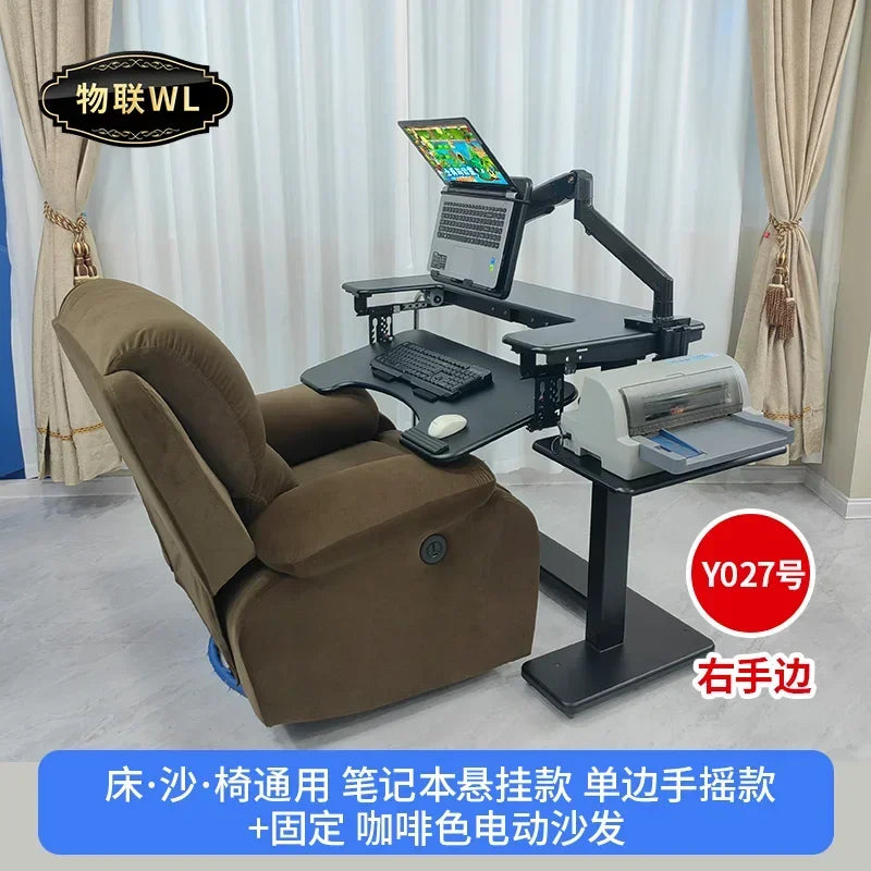 Computer desk bed notebook desktop computer desk bedside table lifting table lazy table cockpit suspension bracket - Kimlud