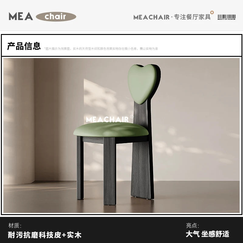 Italian Solid Wood Chair Dining French Home Makeup Chinese Antique Back Chair Single Hotel Dining Silla Comedor Furniture