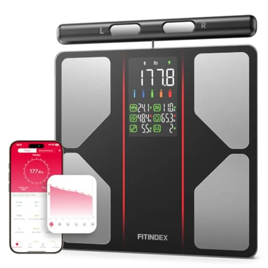 Smart Scale for Body Weight 2026 Upgraded with 8-Electrode Large Platform for Weight BMI Fat Muscle Mass Segmental Analysis Hig - Kimlud