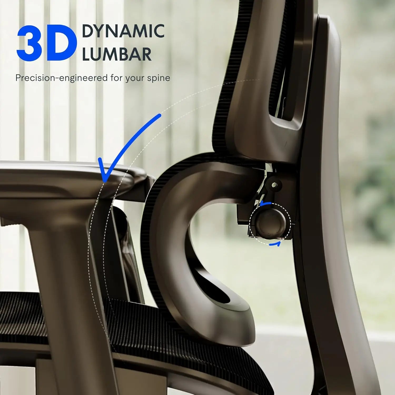 Premium Ergonomic Office Chair With Footrest- Adjustable 3D Armrests, Dynamic Lumbar Support, Recline & Tilt, Customized...