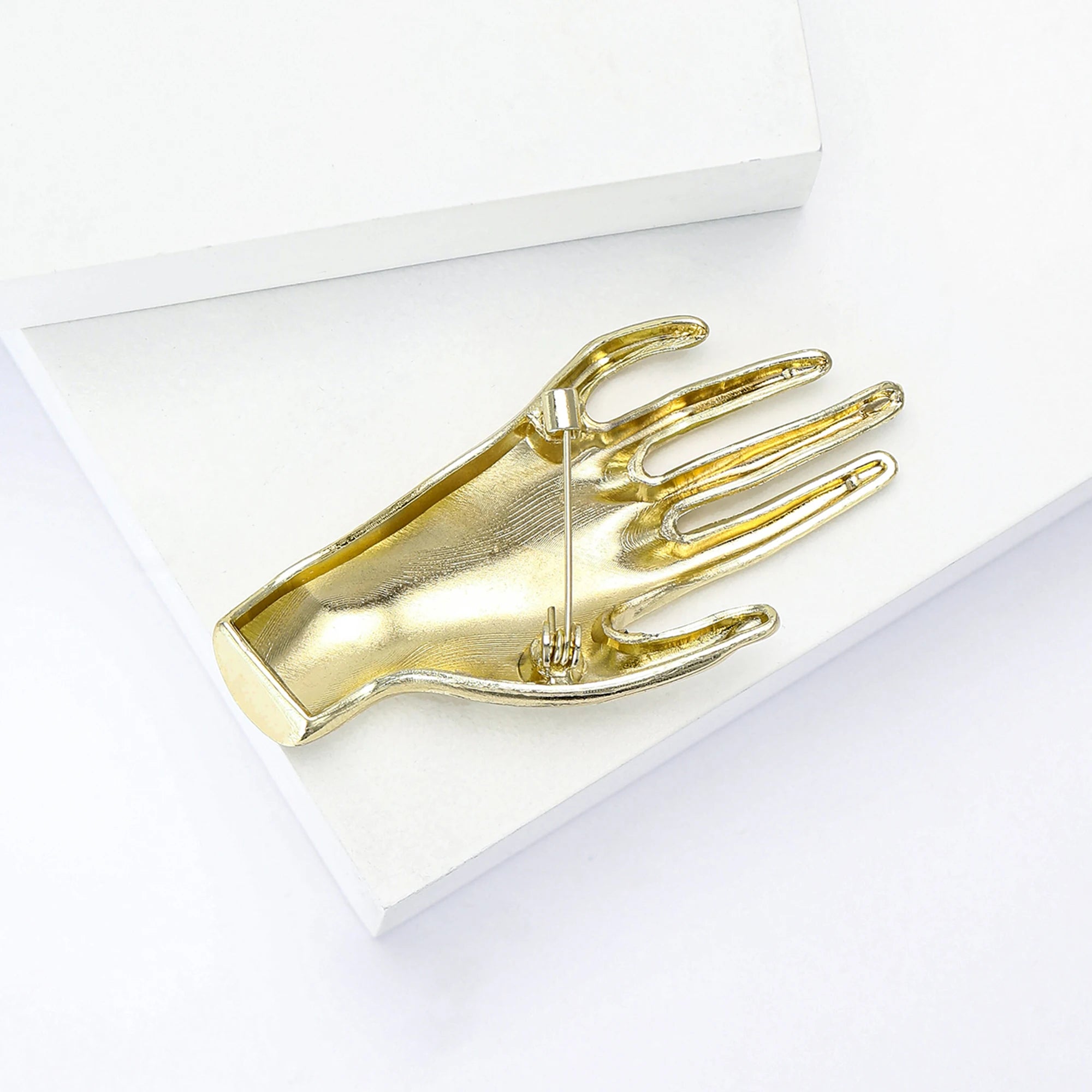 Glossy Hand Pins for Women Unisex Glossy Character Brooches Office Party Friend Gifts Jewelry Accessories