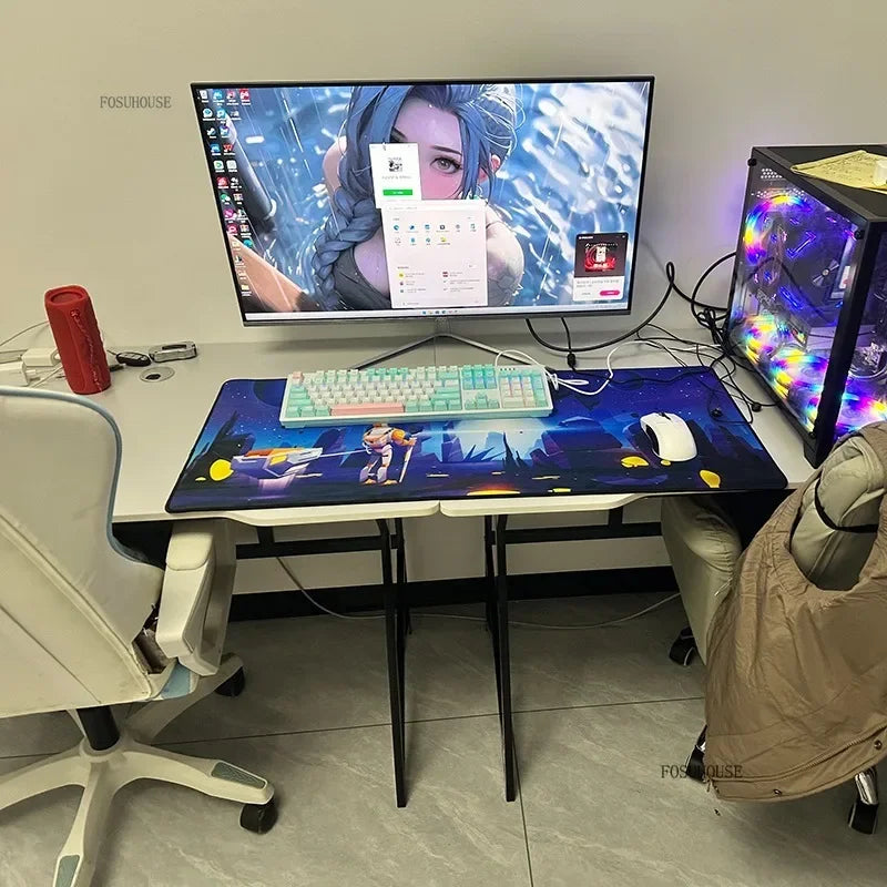 Modern Double Computer Desks Home Desktop E-sports Gaming Table Bedroom Simple Desk Student Study Tables Office Furniture EE Z - Kimlud