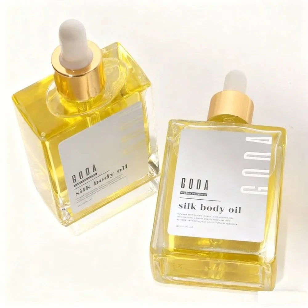 GODA Silk Body Oil, Crafted For Mature Skin, Promotes Skin Renewal, Brightens Tightens, Reduce Blemishes, Balances Water...