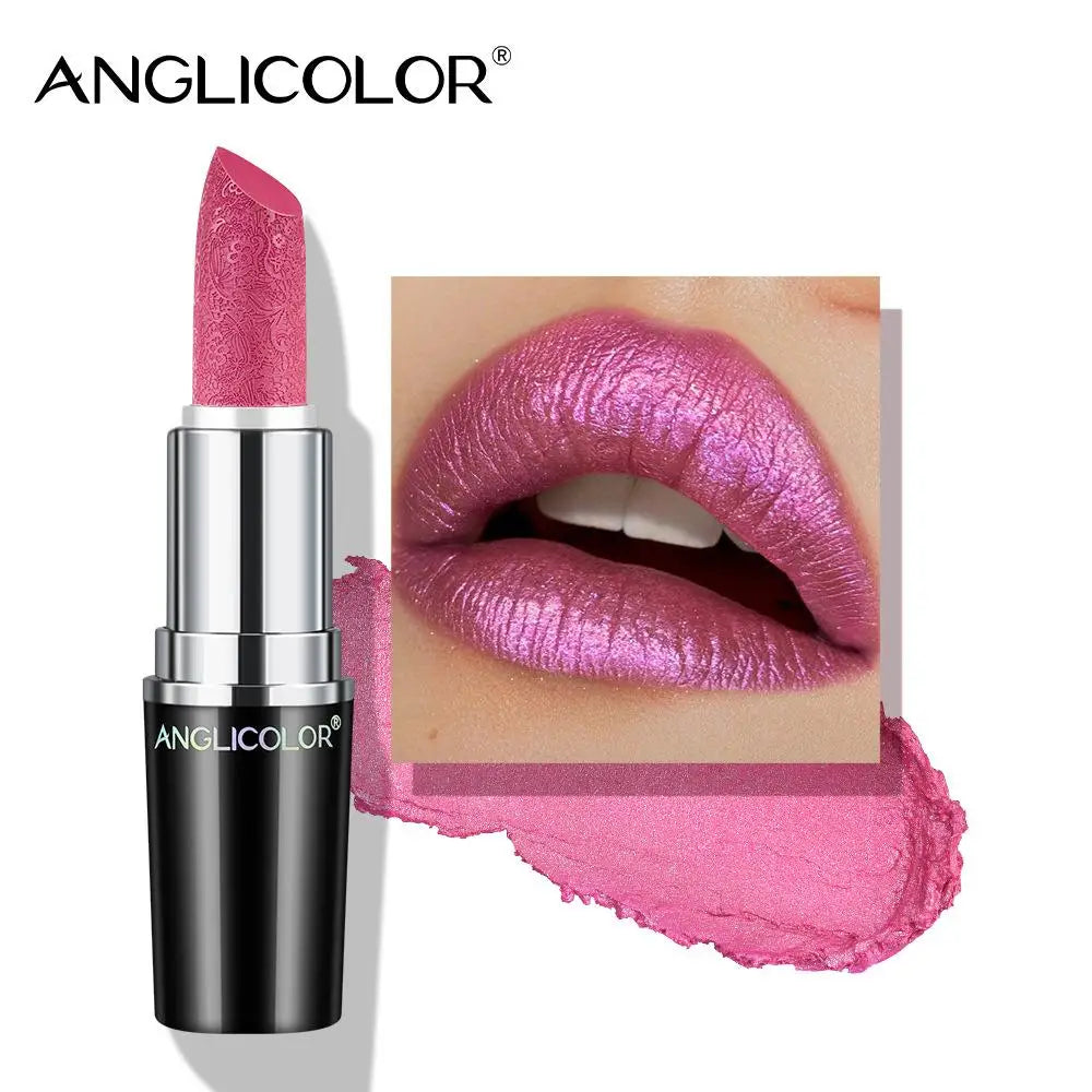 Makeup Non-sticky Non-fading Lipstick Pearlescent Long-lasting Moisturizing Fine Glitter Lip Gloss Hydrating Waterproof Lips Hot