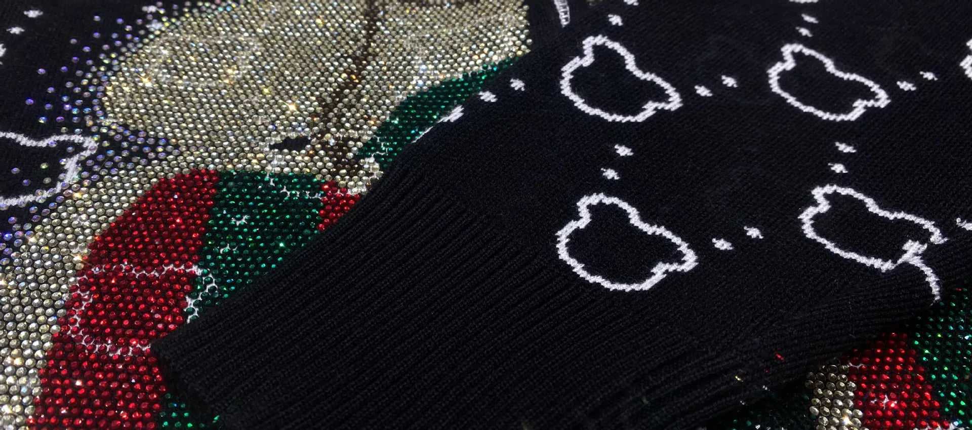 Fashion Bear Diamonds Side Stripe Pant Sets Women Autumn Tracksuit Zipper Sweater Loose Casual Two Piece Sets Womens Outifits - Kimlud