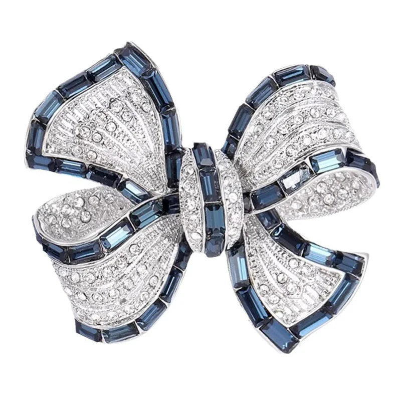 1pc Chic Bowknot Brooch for Men Women Fashion Luxury Rhinestone Bow Brooches Pins Jewelry Accessories Party Gifts 2025 |...