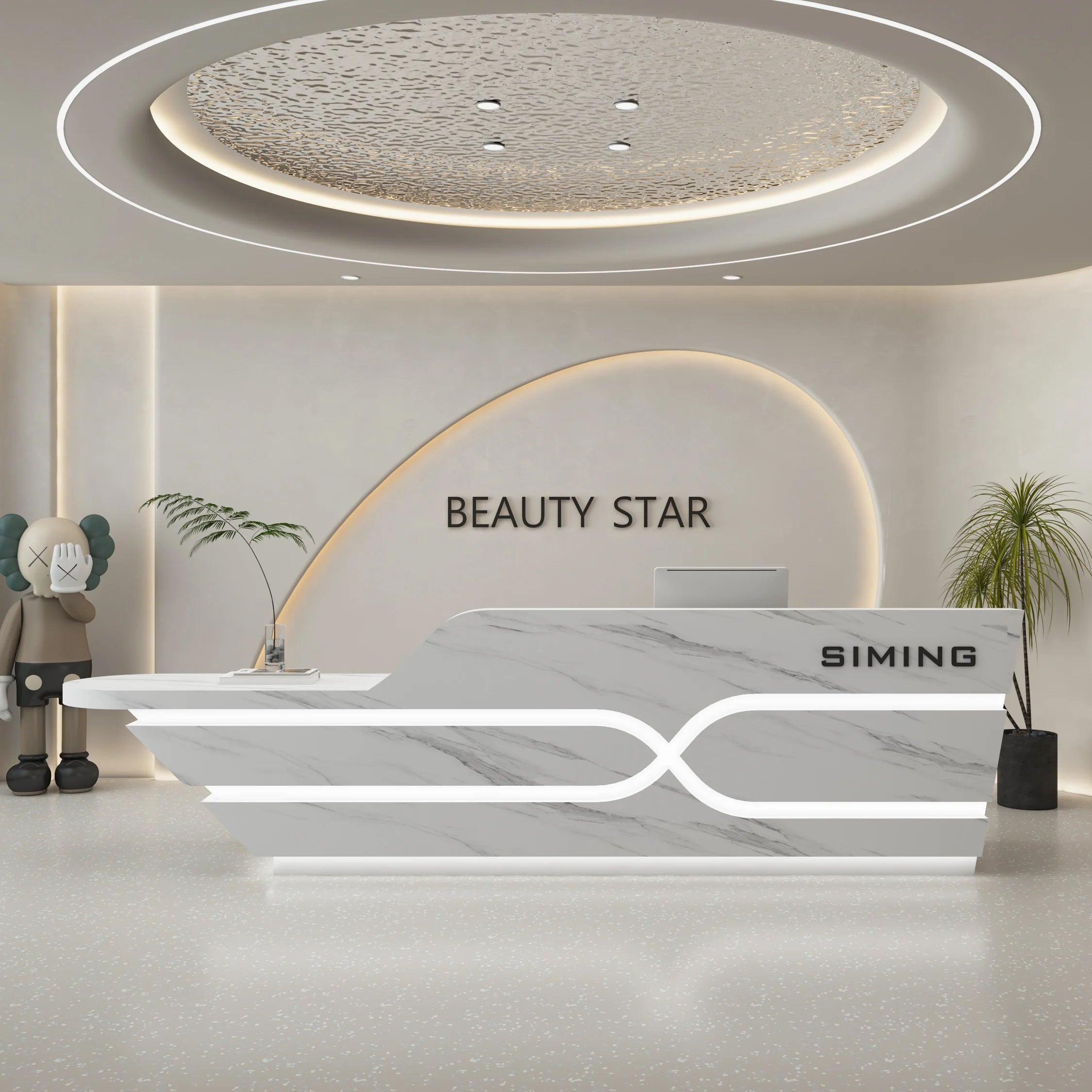Organizers Company Reception Desks Luxury White Led Lights Reception Desks Welcome Minimalist Comptoire Accueil Trendy Furniture