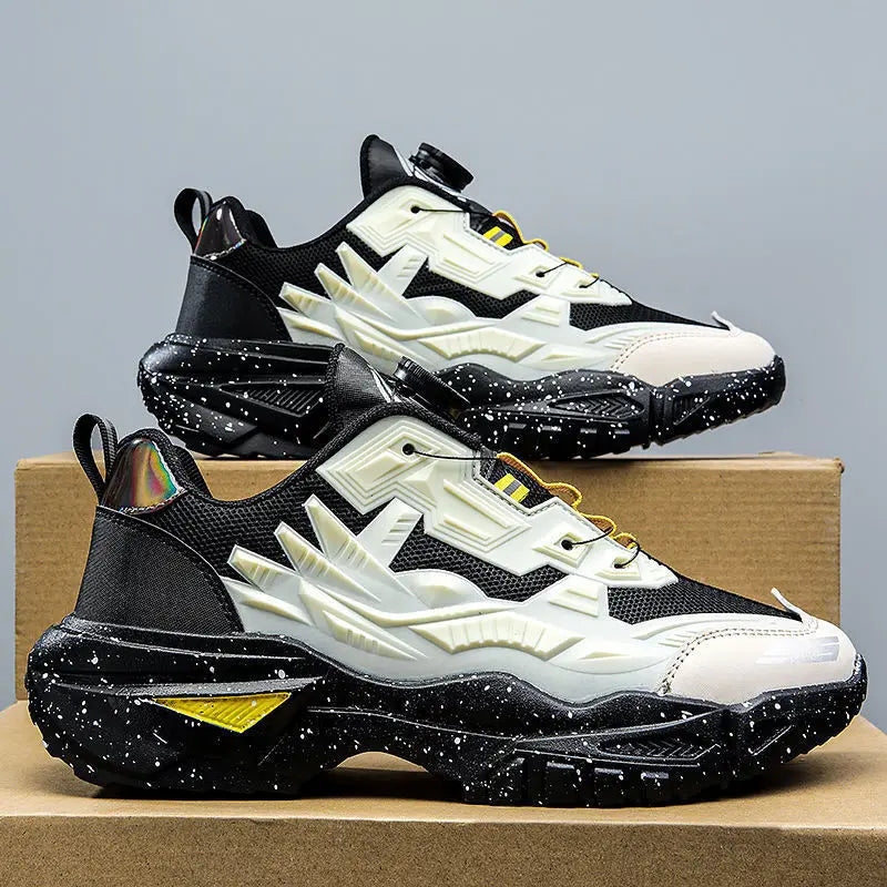 Men's Sports Shoes Hot Sale Of The Season Autumn Thick Bottom Casual Dad Shoes Hong Kong Style Breathable Mesh Upper Rubber O... - Kimlud