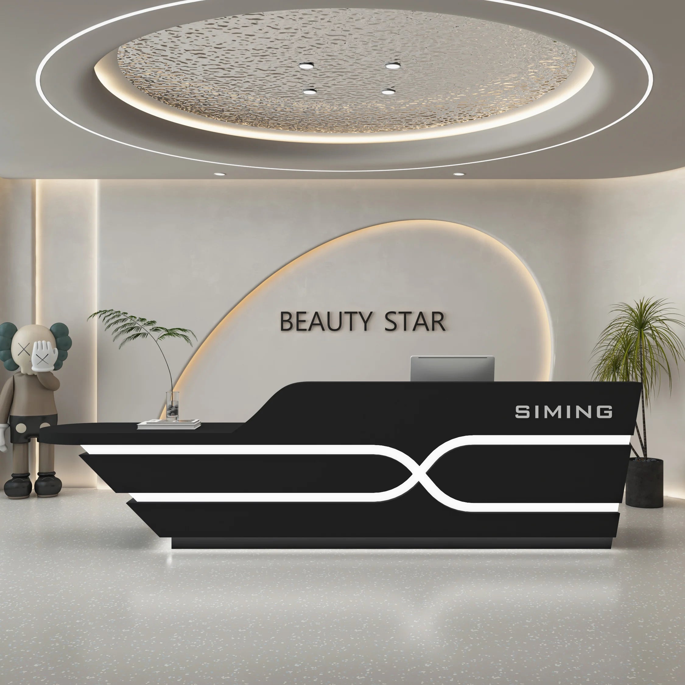 Organizers Company Reception Desks Luxury White Led Lights Reception Desks Welcome Minimalist Comptoire Accueil Trendy Furniture