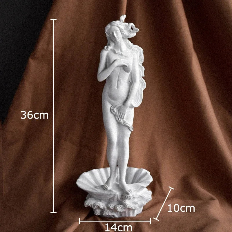 Mythological Figures Venus Goddess Statue Desk Decoration Ornaments Creative Characters Resin Sculpture Room Aesthetic Decor - Kimlud