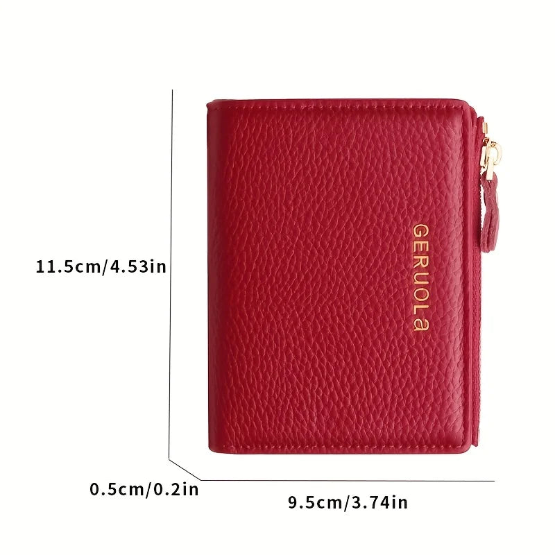 GERUOLA Wo's RFID Blocking Wallet - Slim Lightweight 2-in-1 Zippered Card Holder & Coin Purse, Foldable Compact Design...