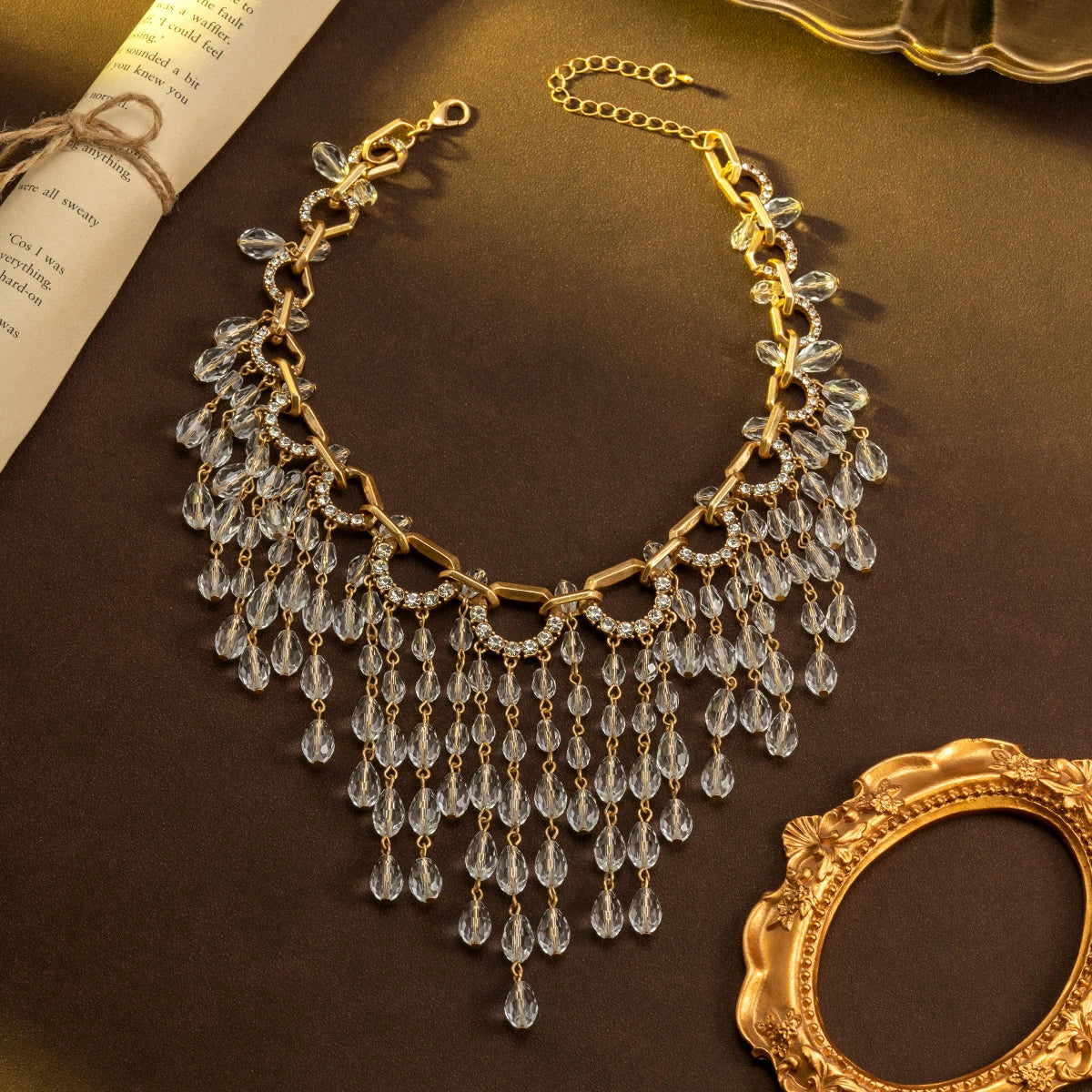 Vintage Second-Hand Necklace Made of Various Resin Beads in a Beach Vacation Style, an Accessory for Attending Banquets,...